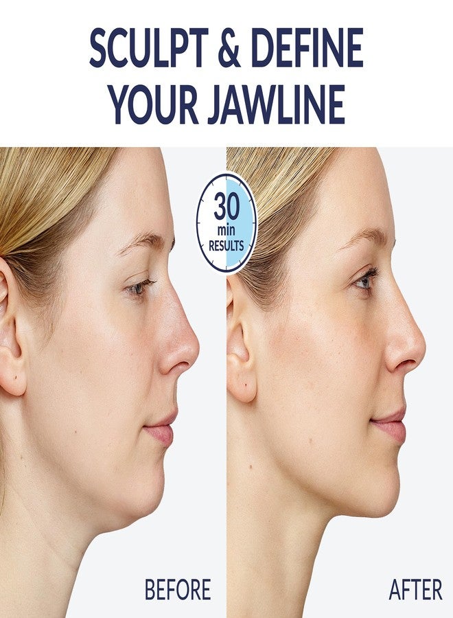 Stylia V Line Lifting Collagen Mask - Lift, Firm & Contour Jawline - Tightening Double Chin Strap with Hyaluronic Acid & Aloe - Neck Tightening and Lifting Mask - Jawline Shaper Face Lift Tape (10PC) - Image 2